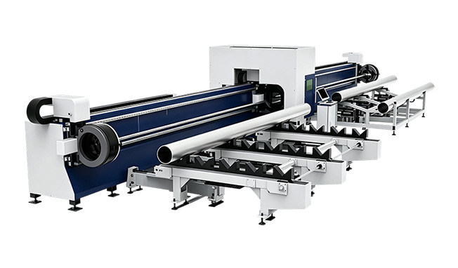 Zero Tailing 3-Chucks Fibra Laser Tube Cutting Machine